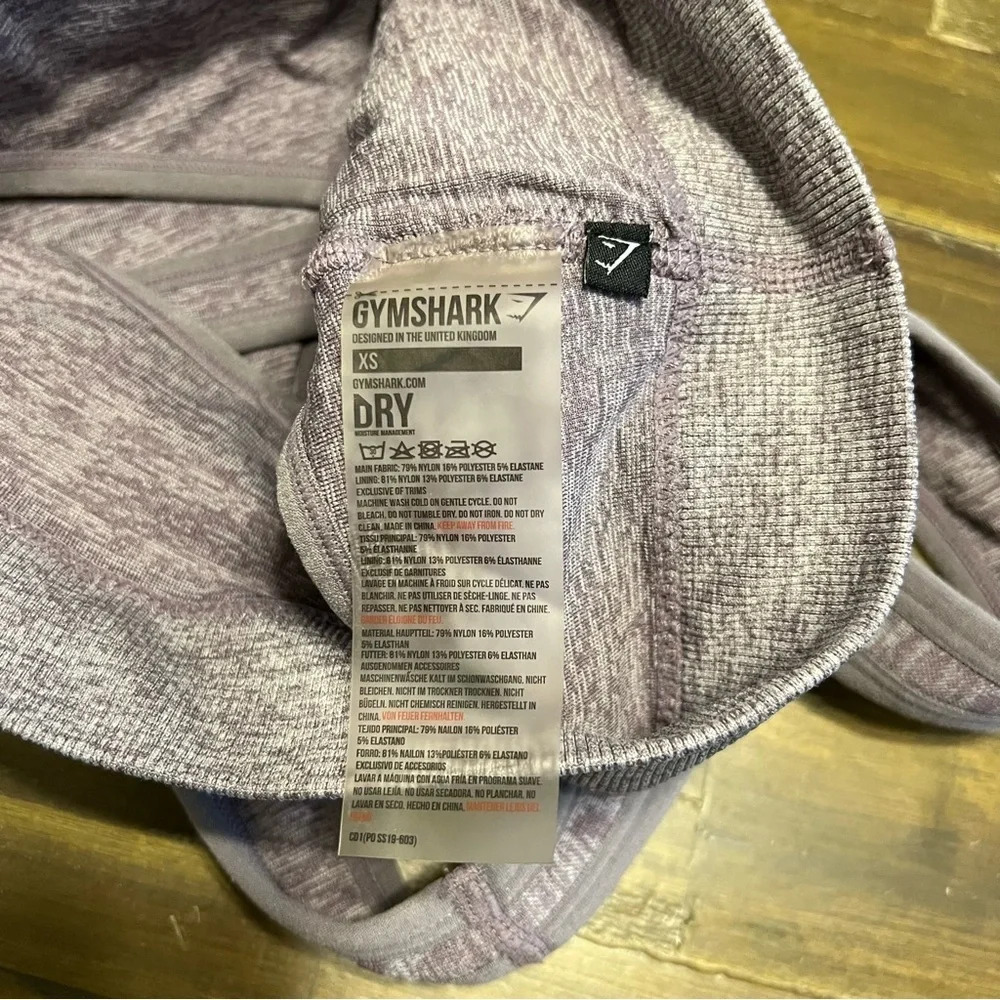 Gymshark Purple Camo Sports Bra - Picture 3 of 3